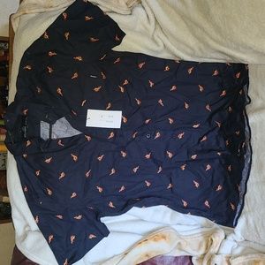 Pizza button down